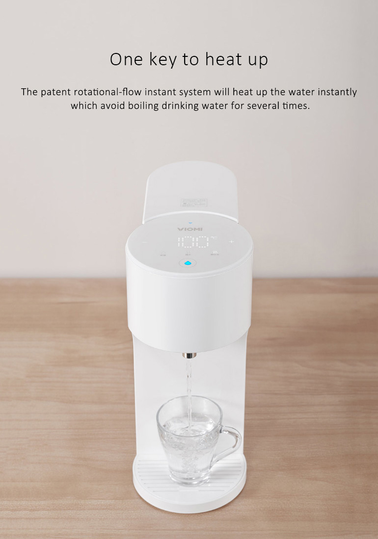 Xiaomi Viomi Smart Hot Water Dispenser 4L App Tempreture Control Water Level Sensor Water Quality Monitor -White