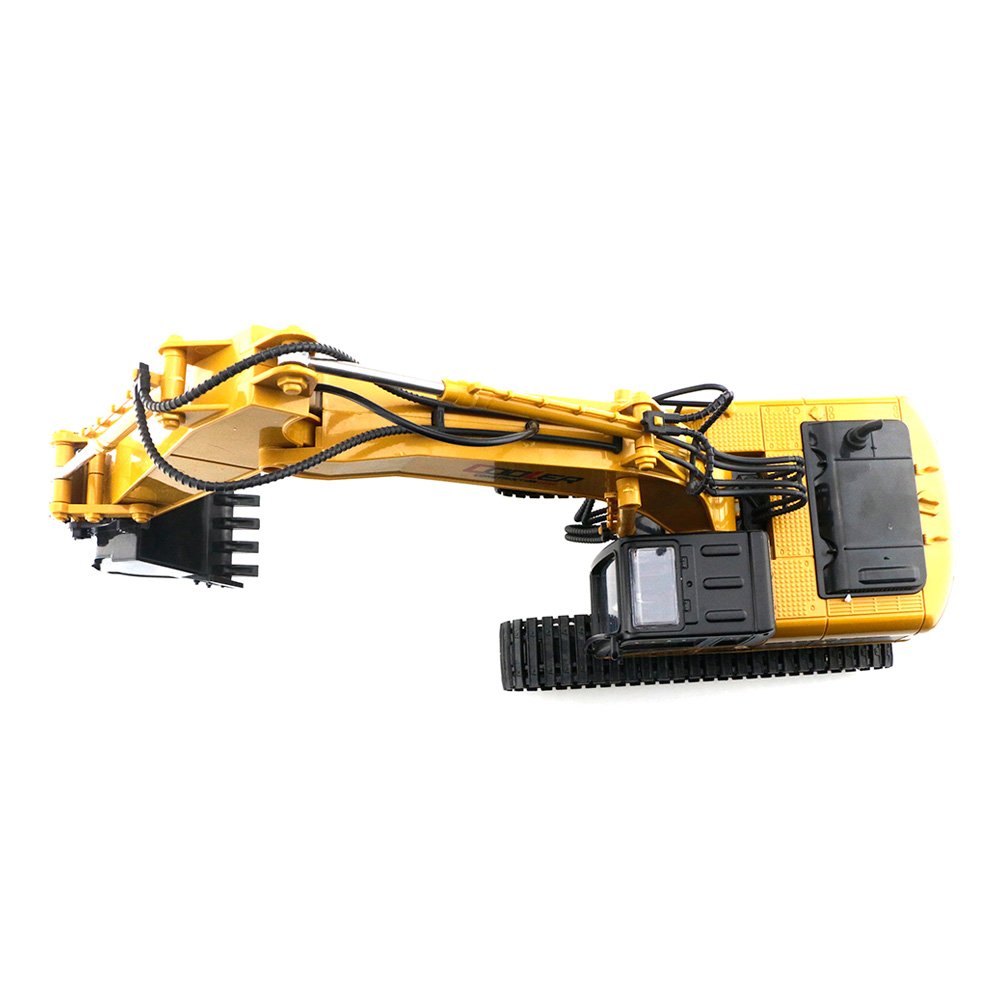 Cooler 1:14 2.4G 15CH RC Excavator Car RTR - Brown