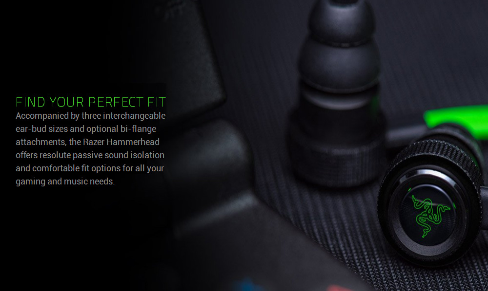 Razer Hammerhead V2 Headphones Black And Green