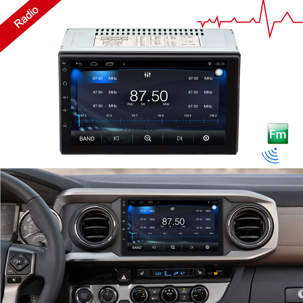 Ezonetronics RM-CT0018 7 Inch Car Player Quad Core WiFi Connection Android 6.0 Bluetooth GPS Stereo Car Display - Black