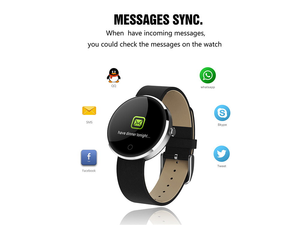 DM78 Smartwatch NRF52832 Smartwatch  Monitor Menstrual Period Reminder IP67 Water Resistant - Black