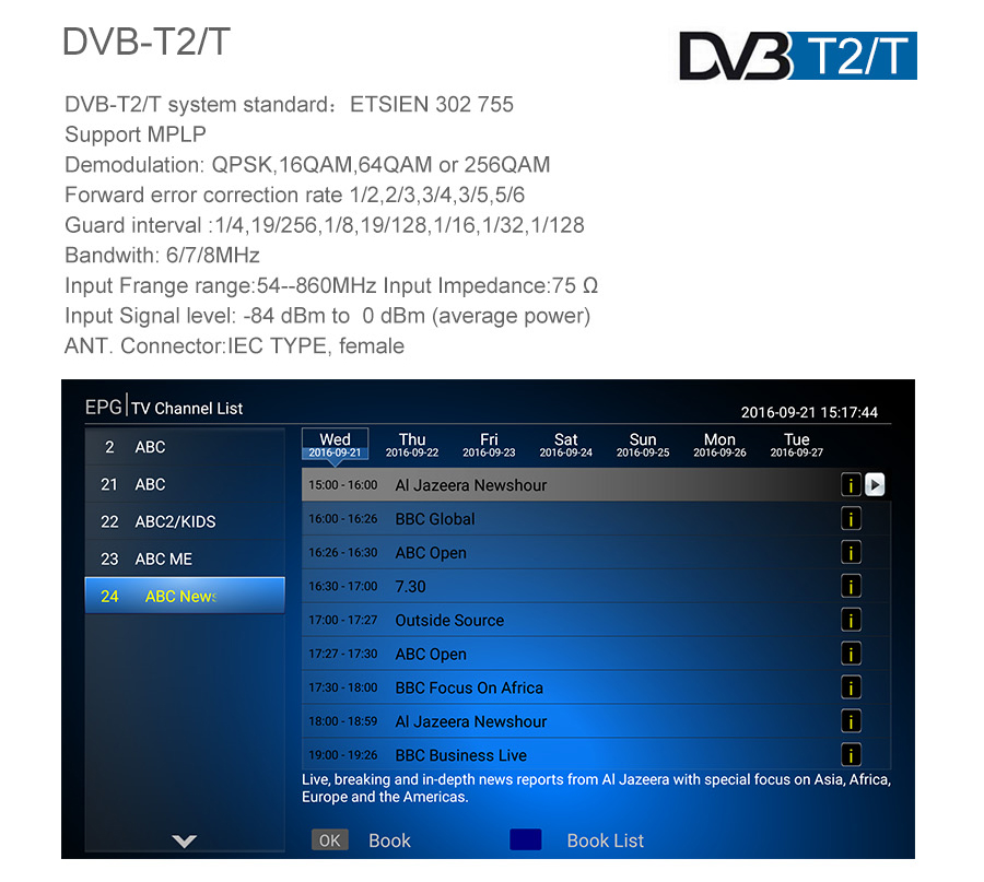 MECOOL KIII PRO DVB-T2/S2/C Android 7.1 S912 3GB/16GB TV BOX 4K KODI 17.0 802.11AC WIFI Bluetooth 1000M LAN