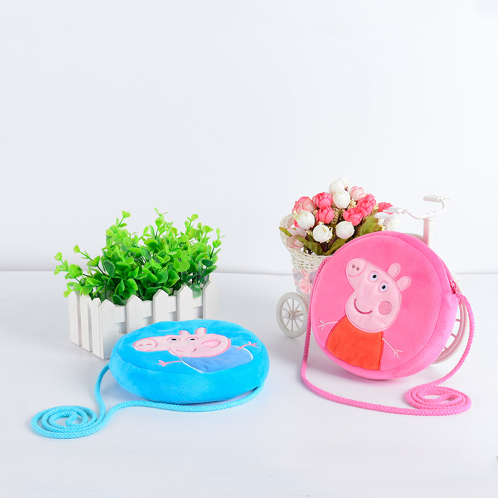 Peppa Pig George Pig Plush Round Bag Wallet - Red