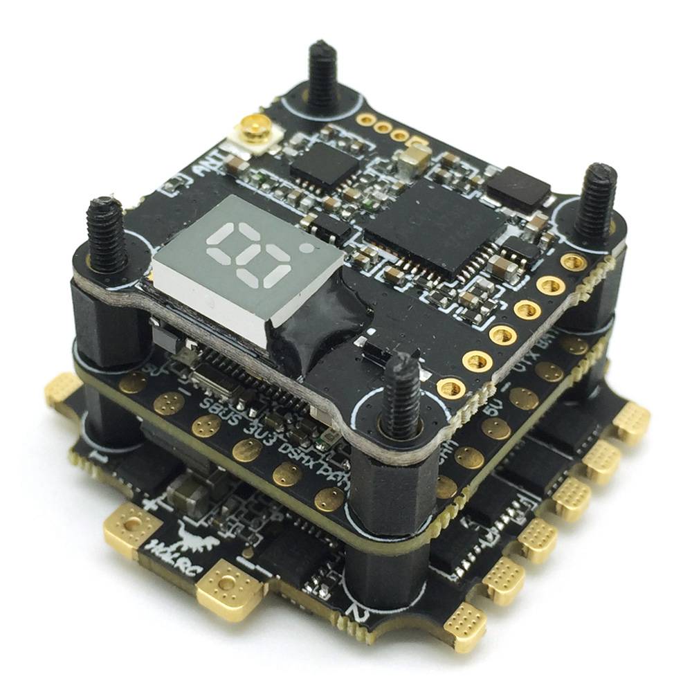 HGLRC XJB F428-TX20 AIO Fly Tower System F4 OSD BEC FC 28A 2-4S Blhel_S BB2 4in1 ESC 5.8G 48CH VTX