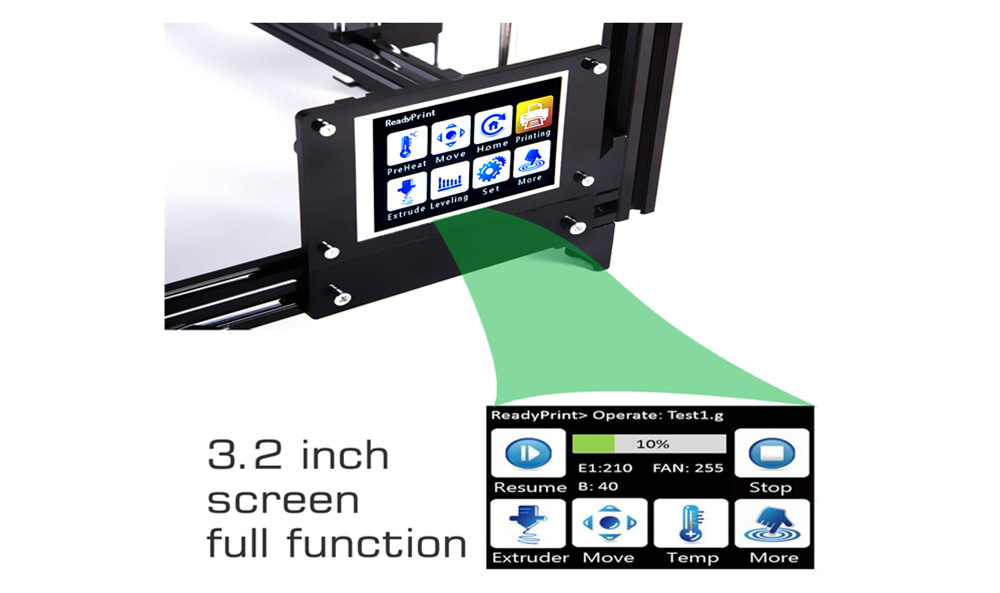 FLSUN 3D Printer i3 Plus Dual Nozzle Touch Screen Auto Leveling RepRap 3D Printing Size 300X300X420