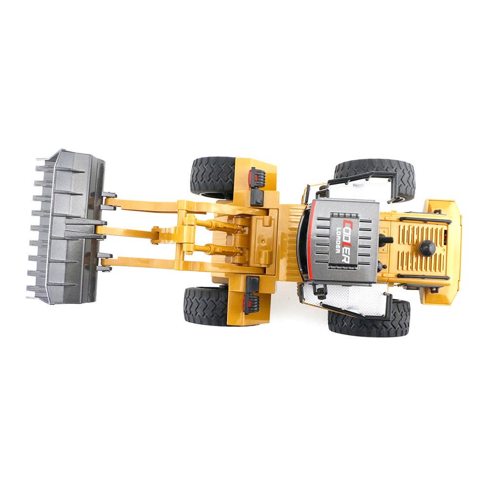 Cooler 1:18 2.4G 6CH RC Bulldozer Car RTR - Brown