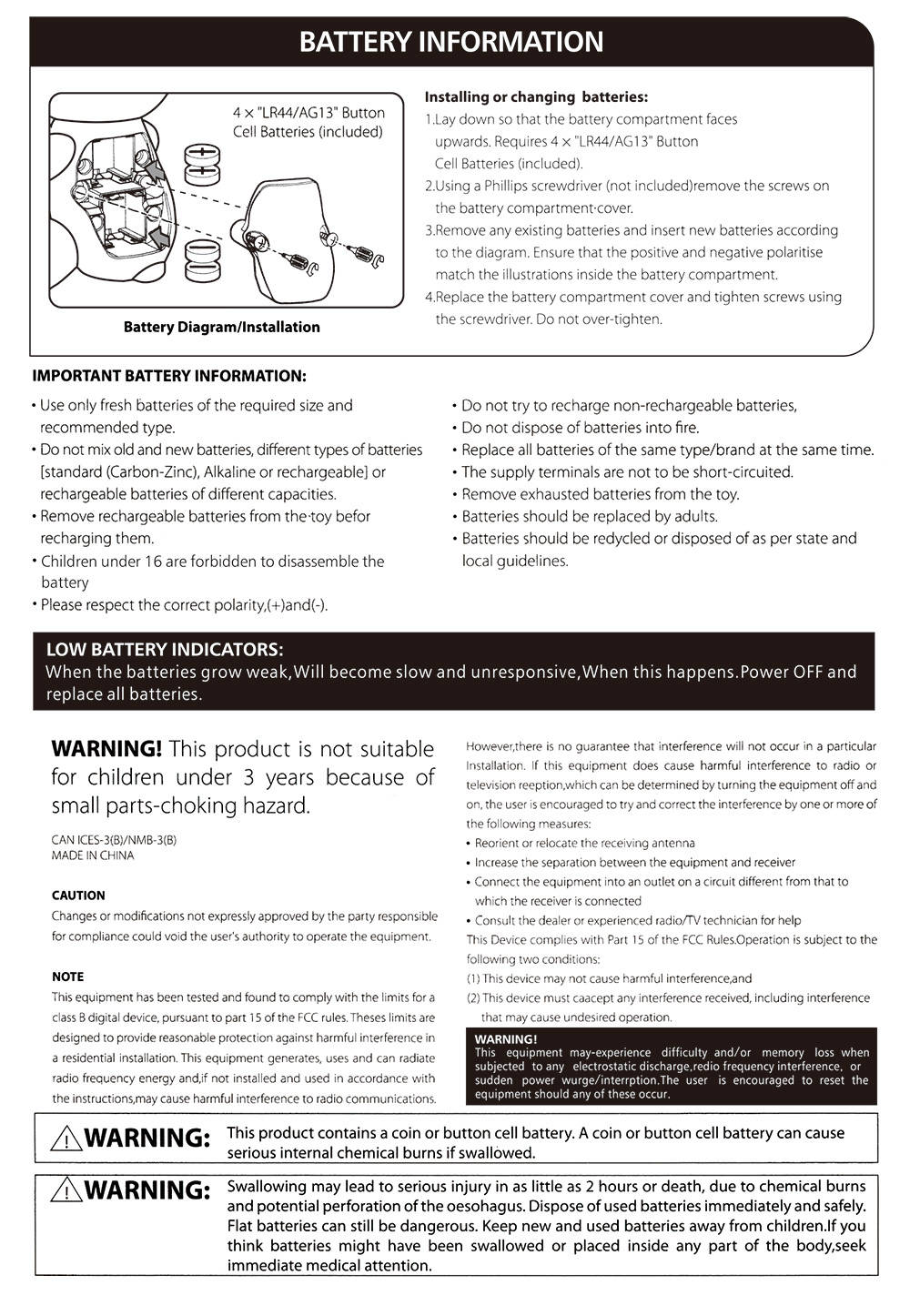 Finger Baby Panda Interactive Intelligent Smart Induction Toys Kids Gift - Black