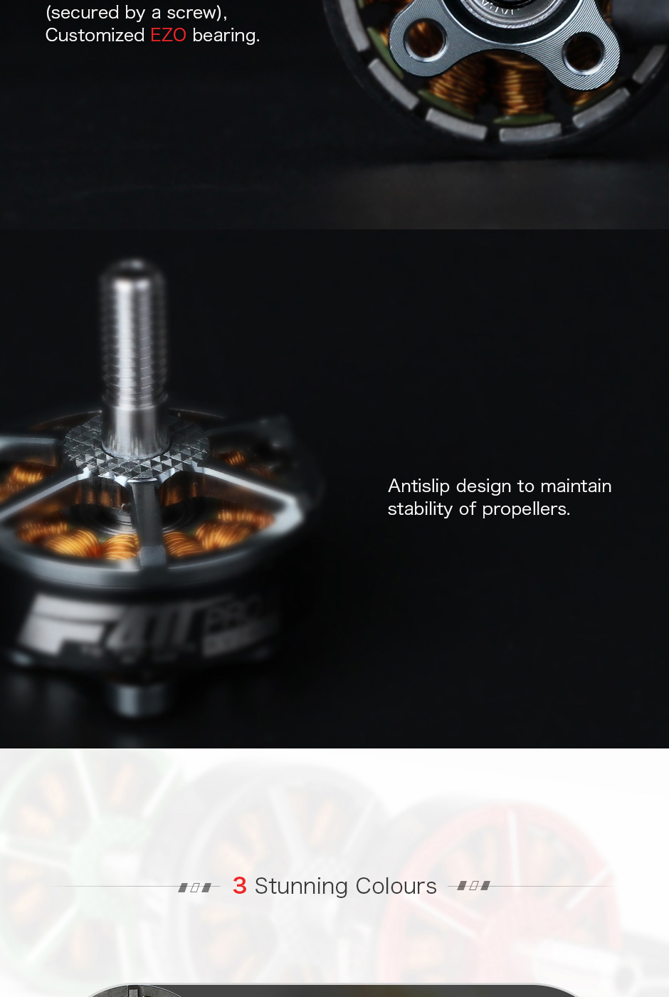 T-motor F40 Pro II 2600KV 3-4S Brushless Motor for FPV Racer - Green
