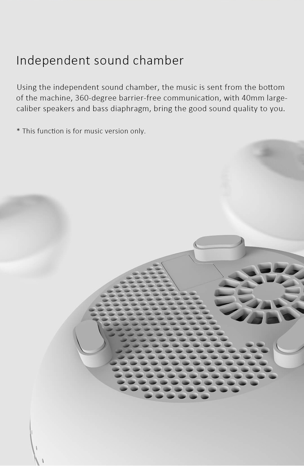 Xiaomi Viomi Aromatherapy Diffuser Air Humidifier Blutooth 4.0 APP Control 4 Color Lights Mist 200ML Automatic Portable Timed Aromatherapy Machine -White/Music Version