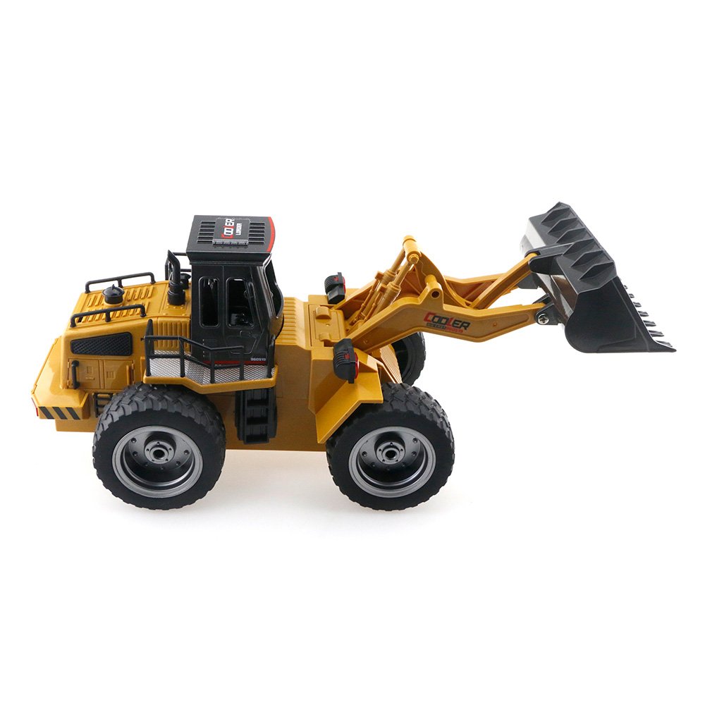 Cooler 1:18 2.4G 6CH RC Bulldozer Car RTR - Brown