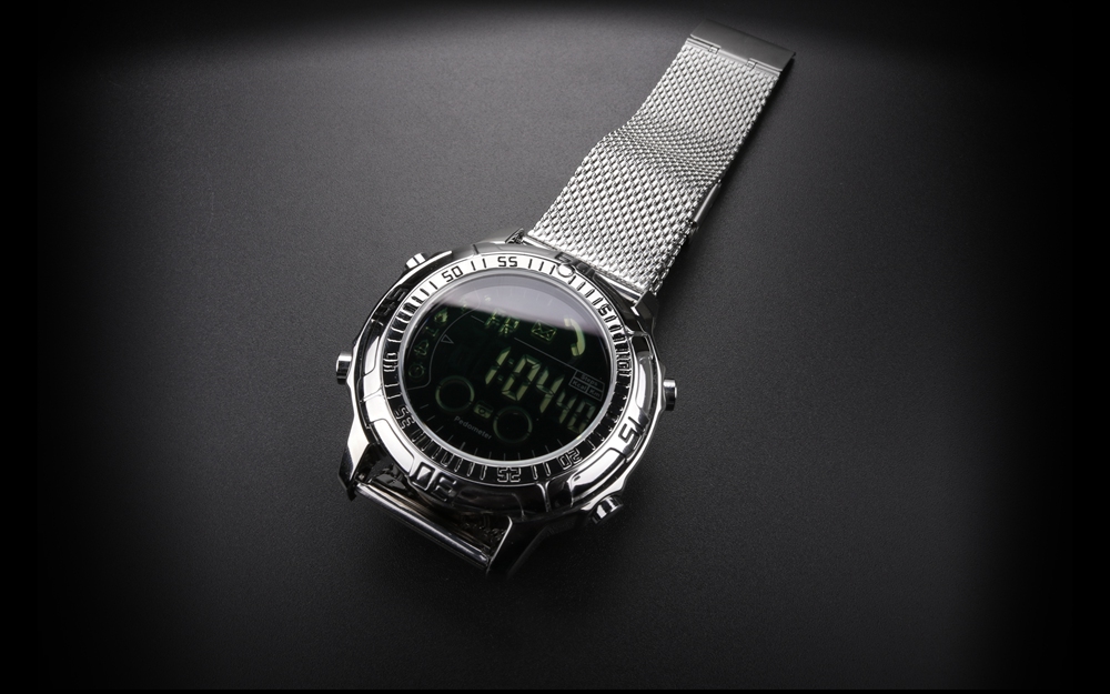 Makibes EX28A Smartwatch 5ATM Water Resistant Bluetooth 4.0 Call SMS Reminder Compatible with IOS Android - Black