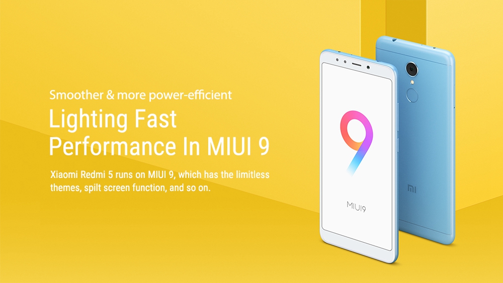 Xiaomi Redmi 5 5.7 Inch 4G LTE Smartphone 18:9 Full Screen 2GB 16GB 12.0MP Cam Qualcomm Snapdragon 450 Octa Core 1.8GHz Touch ID - Rose Gold