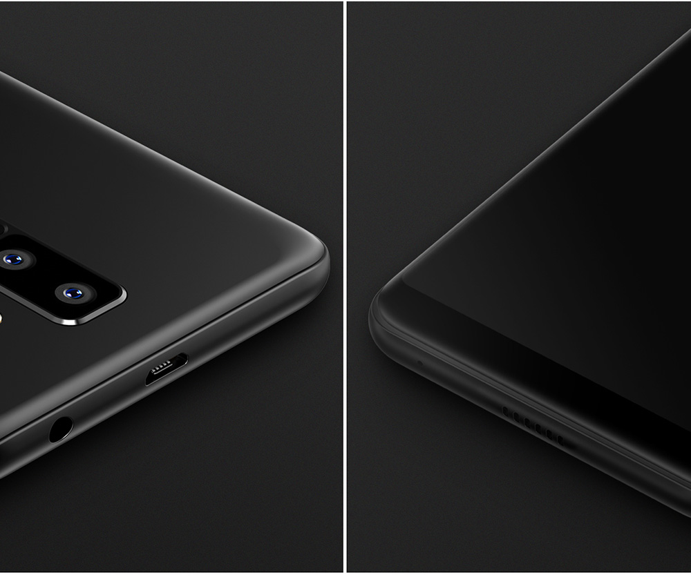 [HK Stock]Leagoo M9 5.5 Inch Smartphone 18:9 HD Screen Four Cameras 2GB 16GB MTK6580 Quad Core Android 7.0 Touch ID Super Slim Curved Body - Blac