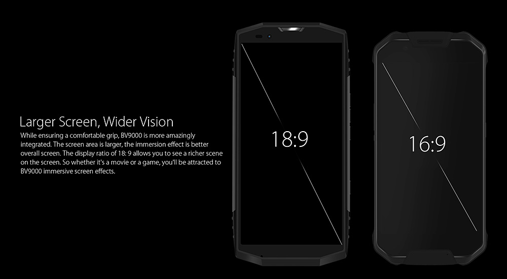 [HK Stock]Blackview BV9000 5.7 Inch 4G LTE Smartphone Waterproof IP68 Waterproof 4GB 64GB MT6757CD Octa Core Dual Rear Camera Android 7.1 4180mAh Large Battery - Gold