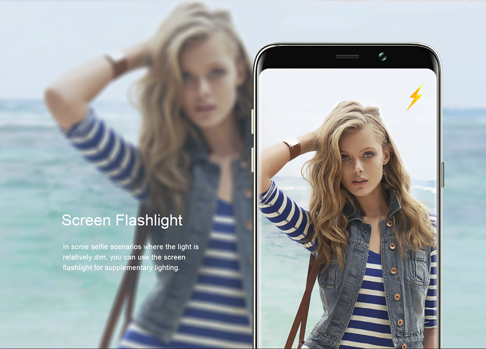 [HK Stock]BLUBOO S8 Plus 6.0 Inch Smartphone HD+ Screen 4GB 64GB MTK6750T Octa Core Dual Rear Camera Android 7.0 Touch ID - Silver