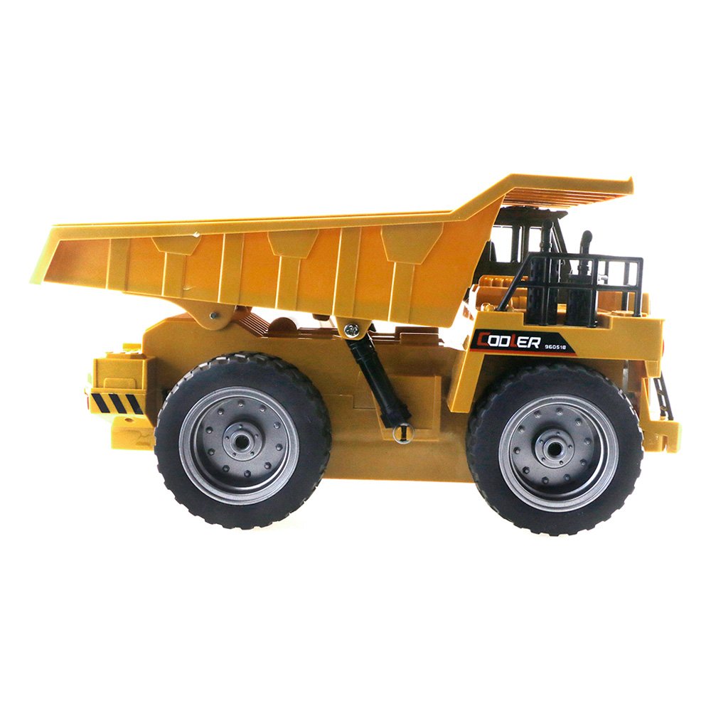Cooler 1:18 2.4G 6CH RC Dump Truck Car RTR - Brown