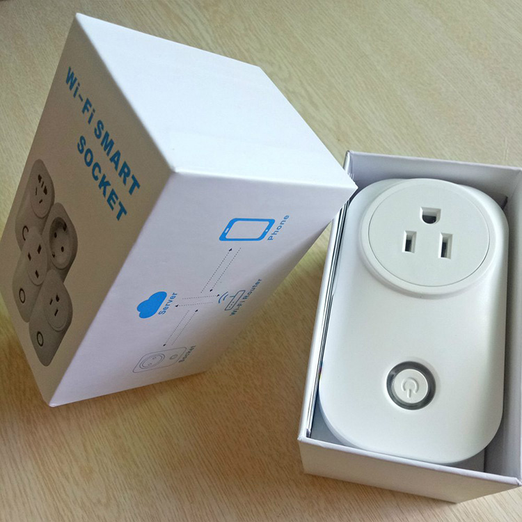 Geekbes EPS-15 Smart WiFi Socket Remote Voice Control Two-way Timing Feedback Smart Home Work with Alexa -White/US Plug