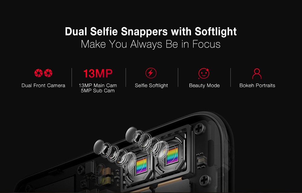 [HK Stock]Ulefone Power 3 6.0 Inch 4G LTE Smartphone 18:9 FHD Screen MT6763 Octa Core 2.0GHz 6GB 64GB Four Cameras Android 7.0 6080mAh Large Battery Fast Charge Face ID - Gold