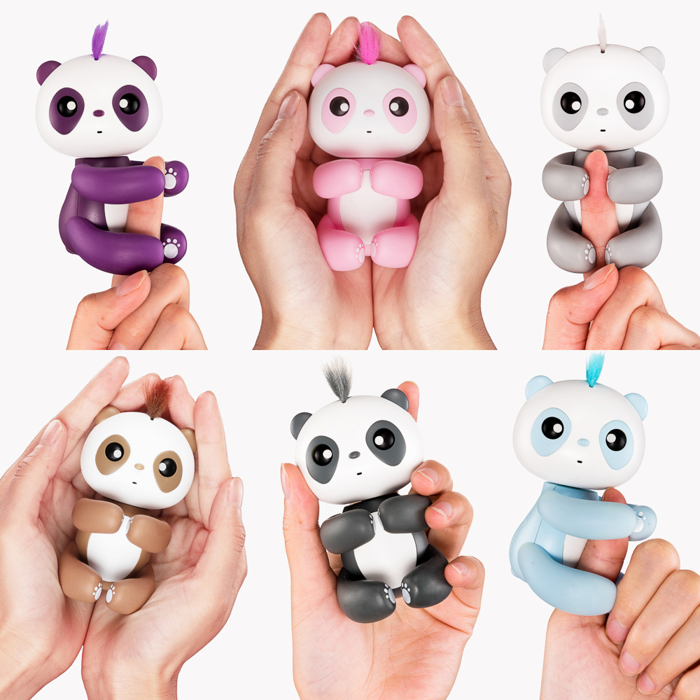 Finger Baby Panda Interactive Intelligent Smart Induction Toys Kids Gift - Black