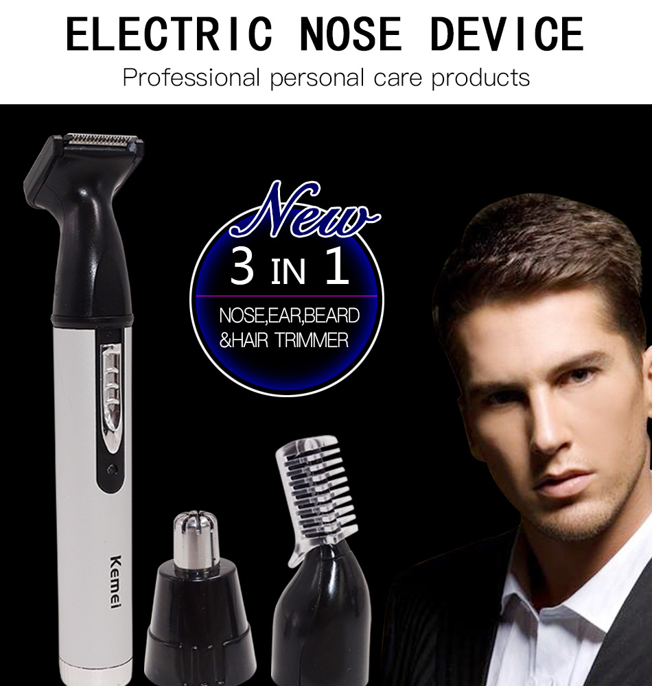 Kemei KM6651 Rechargeable Electric Nose Trimmer