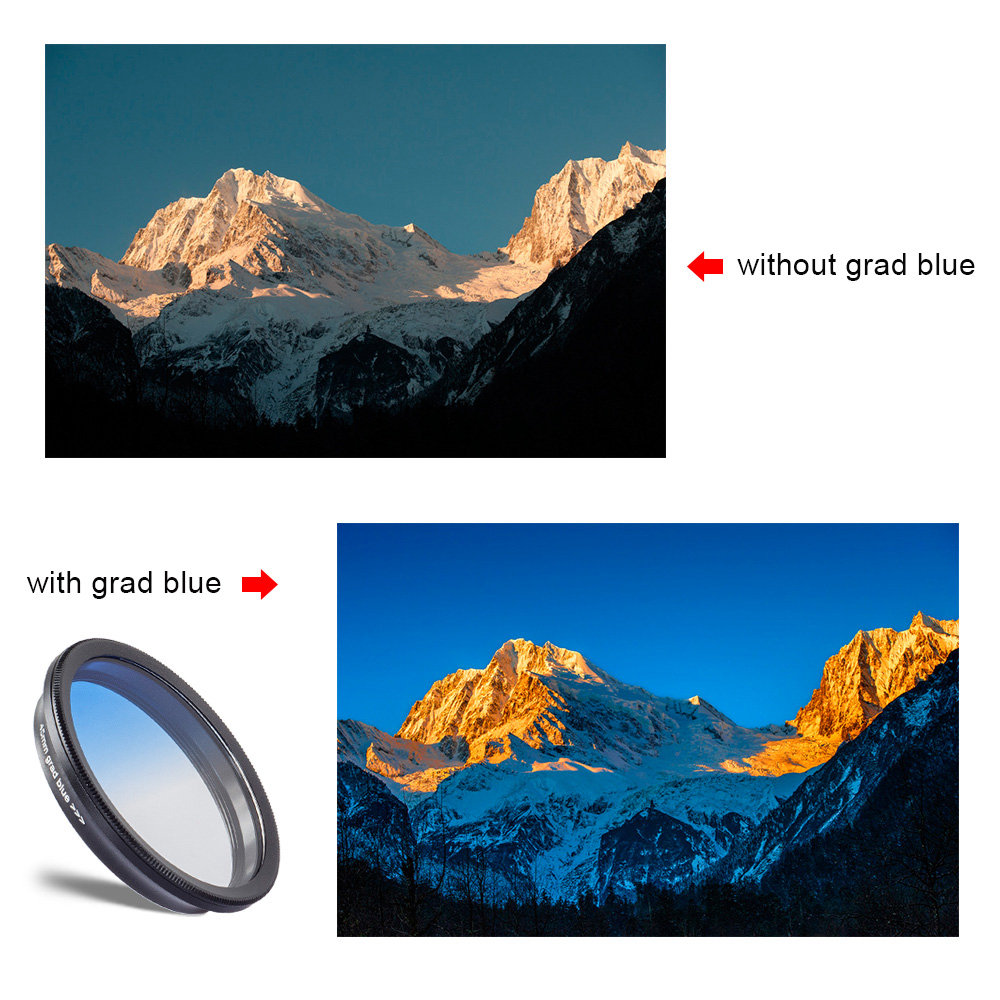 Apexel APL-16MM Optic Professional Wide-angle Macro & Star Filter Phone Camera Lens - Black