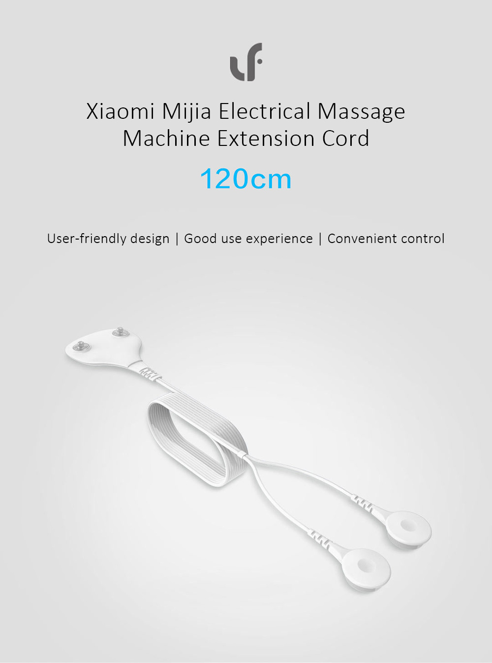 Xiaomi Mijia Extension Cord 120cm for Xiaomi Mijia Electrical Massage Machine