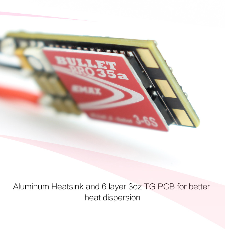 EMAX BULLET 35A PRO Blheli_S Dshot600 3-6S Brushless ESC for FPV Racing Drone
