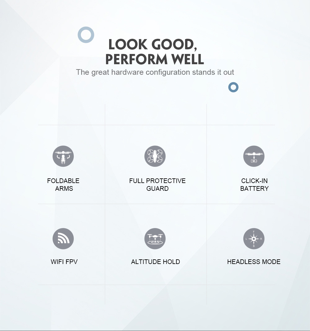 JJRC H45 BOGIE WIFI FPV Foldable Drone with 720P HD Camera Altitude Hold Mode RC Quadcopter RTF - Black