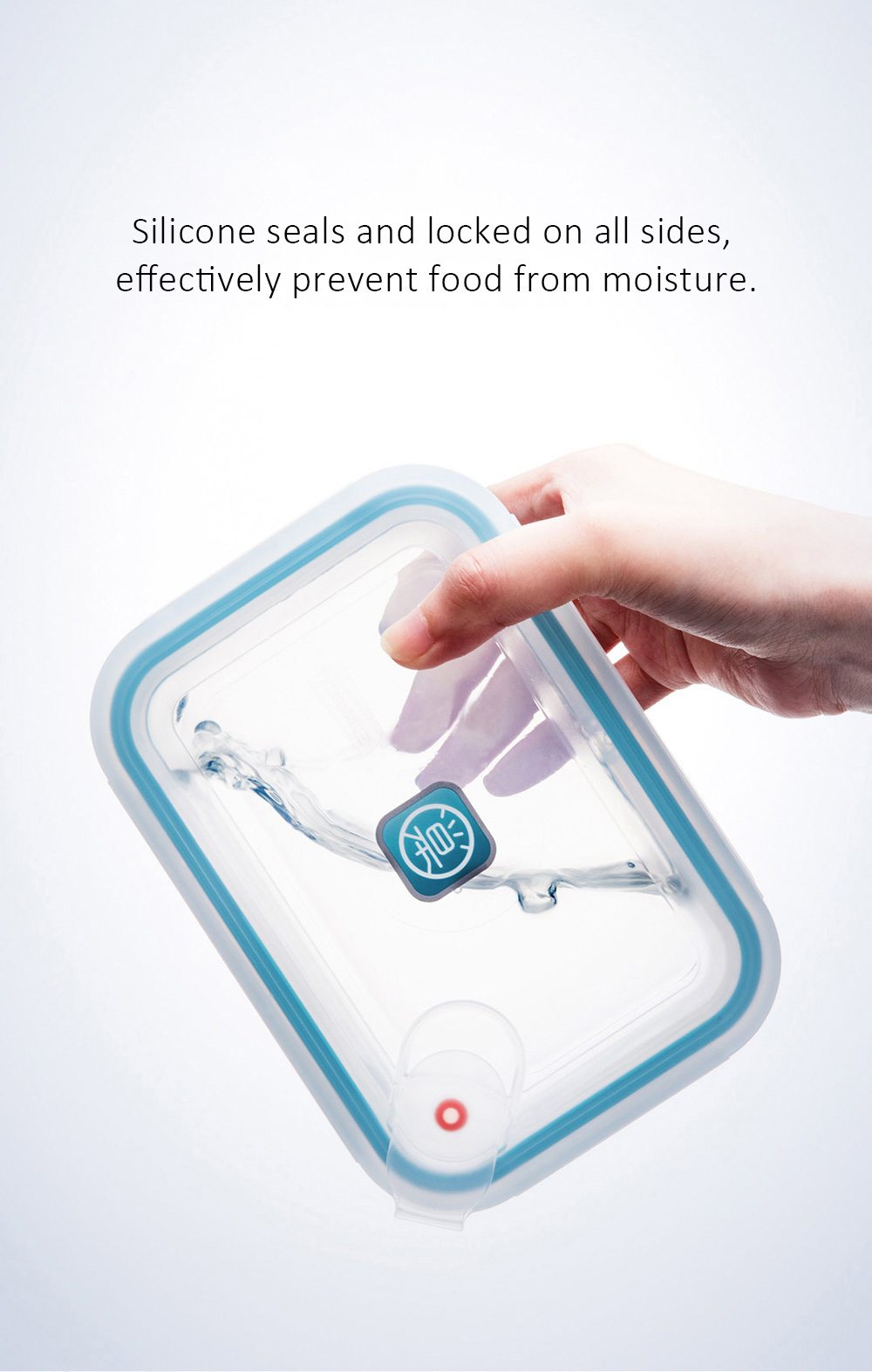 Xiaomi Mijia Glass Crisper 715ml Anti-Fall Glass Preservation Box Fresh Storage Food Container
