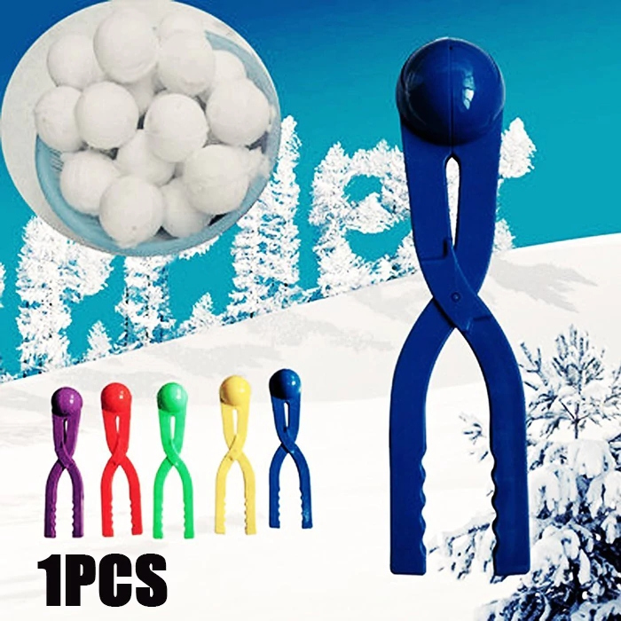 Funny Plastic Snowball Clip Snowball Maker Scoop Tool - Red