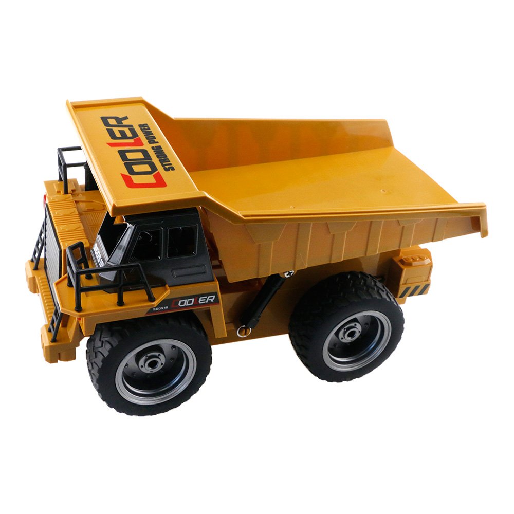 Cooler 1:18 2.4G 6CH RC Dump Truck Car RTR - Brown