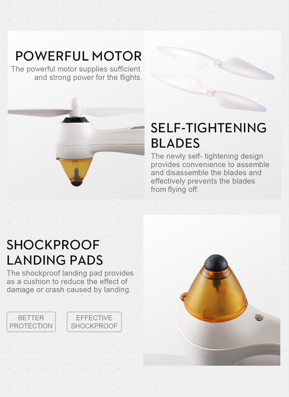 JJRC JJPRO X3 HAX WIFI FPV Brushless Drone with 1080P HD Detachable Camera GPS Positioning RC Quadcopter RTF - White