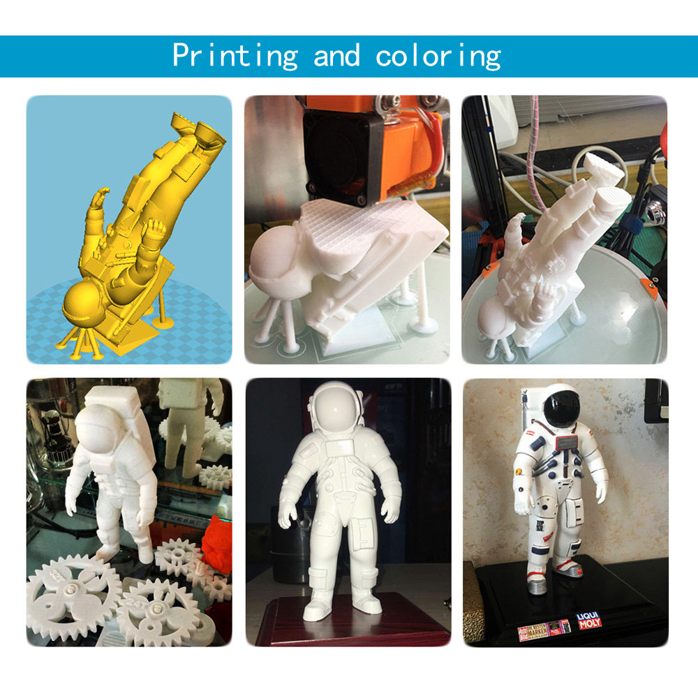 FLSUN 3D Printer Delta Kossel DIY Kit with Large Printing Size Updated Nuzzle System Heated Bed Auto Leveling