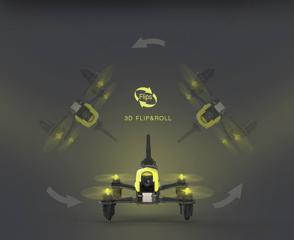 Hubsan H122D X4 Storm 5.8G FPV Micro Racing Drone with 720P Camera HV002 Goggles RTF - Goggles Edition