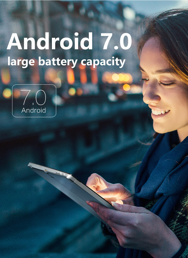 VOYO i8 Plus 4G Phablet Dual SIM Dual Standby Android 7.0 10.1 Inch Quad Core MT6753 1.5GHz 3GB RAM 64GB ROM - Silver