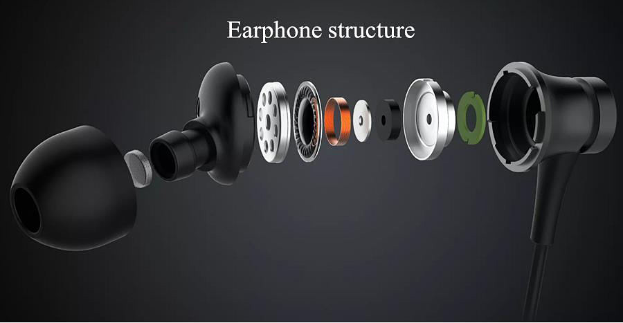 Original Xiaomi Piston Fresh Edition Earphone Wired Control Headphone with Mic - Purple