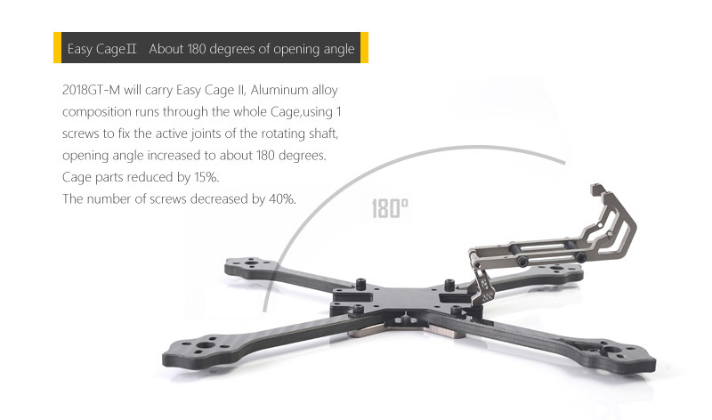 Diatone 2018 GT-M200 NP 187/230mm Carbon Fiber 6mm Arm Thickness Normal Plus Frame Kit - Titanium