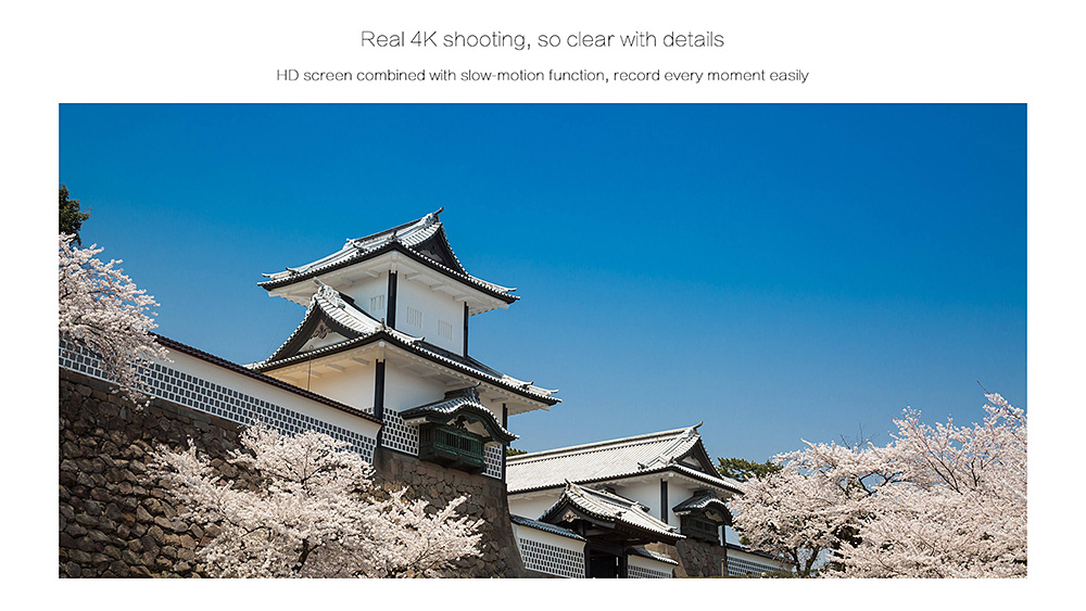 [HK Stock] Elephone REXSO Explorer K HiSilicon HI3559 Panasonic MN34120 Action Camera 2.0 Inch Display 4K WiFi Waterproof 170 Degree Wide Angle - Black