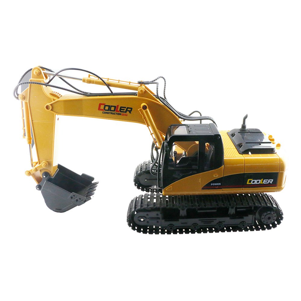 Cooler 1:14 2.4G 15CH RC Excavator Car RTR - Brown