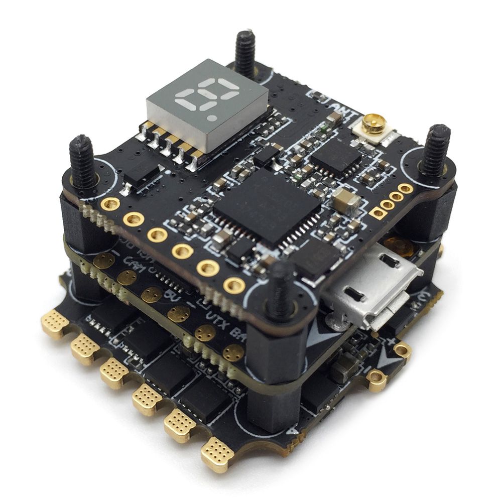 HGLRC XJB F428-TX20 AIO Fly Tower System F4 OSD BEC FC 28A 2-4S Blhel_S BB2 4in1 ESC 5.8G 48CH VTX