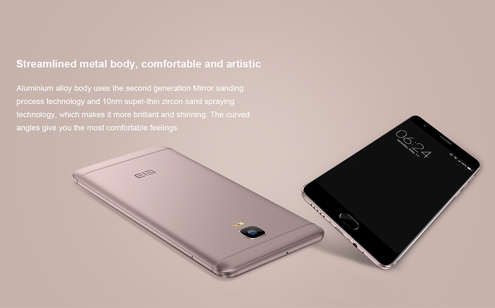 [HK Stock]Elephone P8 Max 5.5 Inch  4G LTE Smartphone FHD Screen 4GB RAM 64GB ROM 13.0MP+16.0MP Cam Octa Core Android 7.0 Touch ID Metal Body 5000mAh - Black