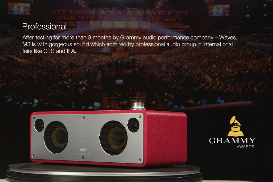 GGMM WS-301 M3 Wireless Bluetooth 4.0 WiFi Digital Speaker - Rose