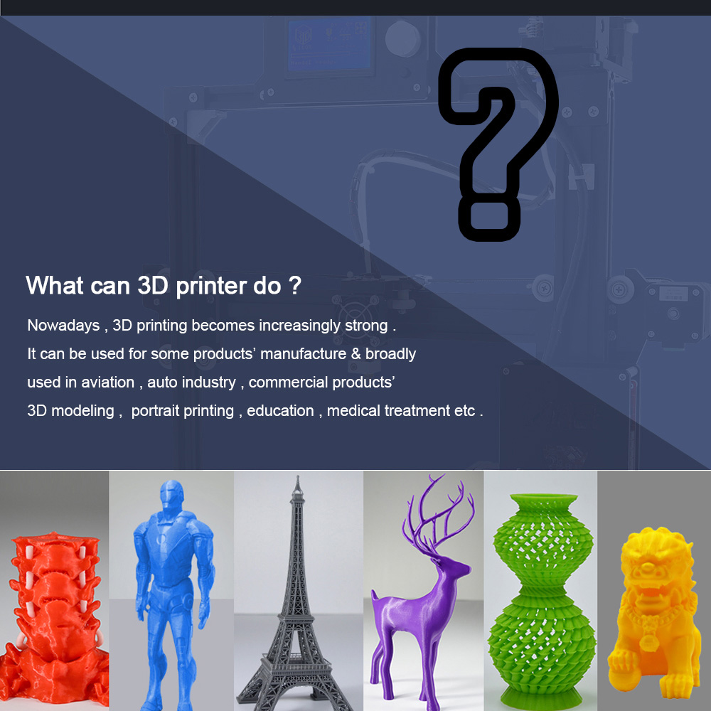 Anet A2 3D Printer with LCD Display Printing Volume TF Card Off-line Printing - Black