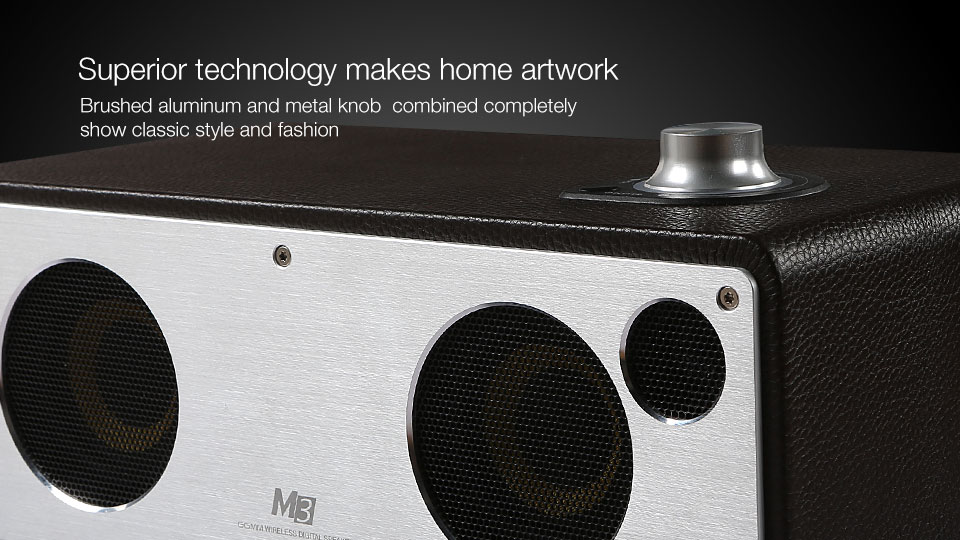 GGMM WS-301 M3 Wireless Bluetooth 4.0 WiFi Digital Speaker - Camel