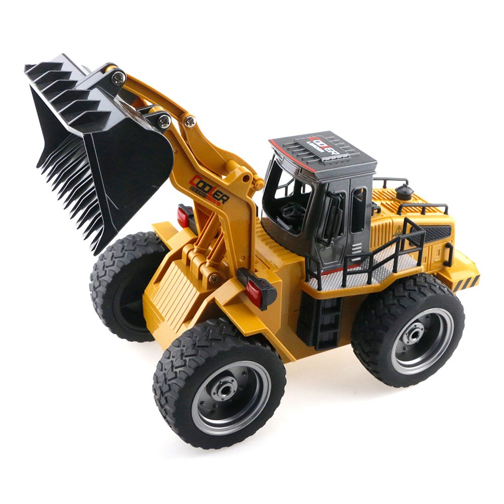 Cooler 1:18 2.4G 6CH RC Bulldozer Car RTR - Brown