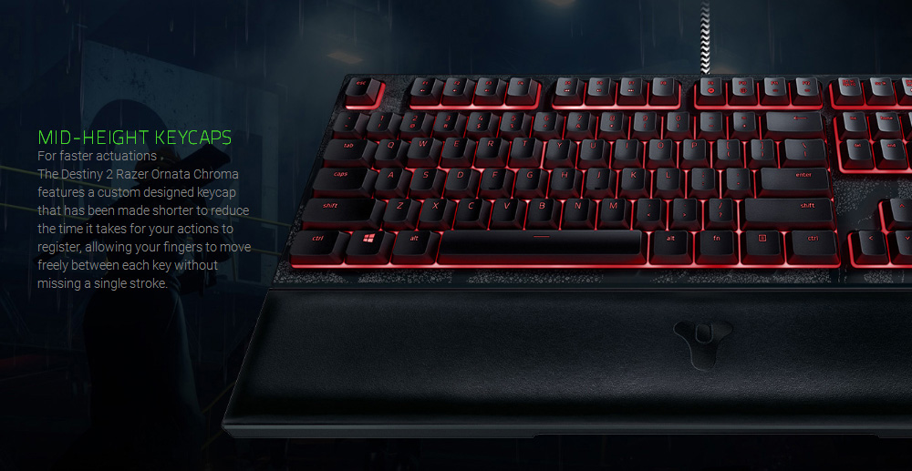Razer Ornata Chroma Destiny 2 Edition Mecha-Membrane RGB Keyboard