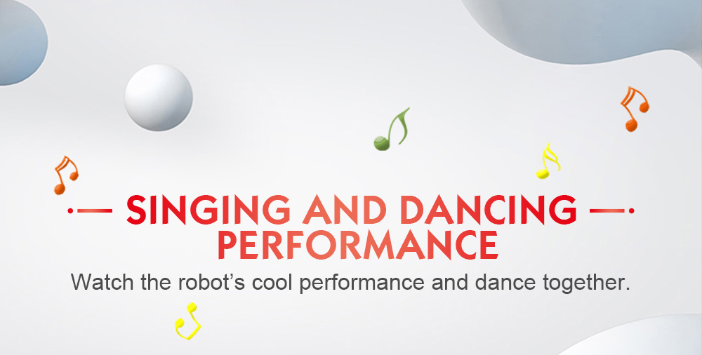 JJRC R4 Cady Wile 2.4G Money Management Sound Interaction Gesture Sensor Control RC Robot - White