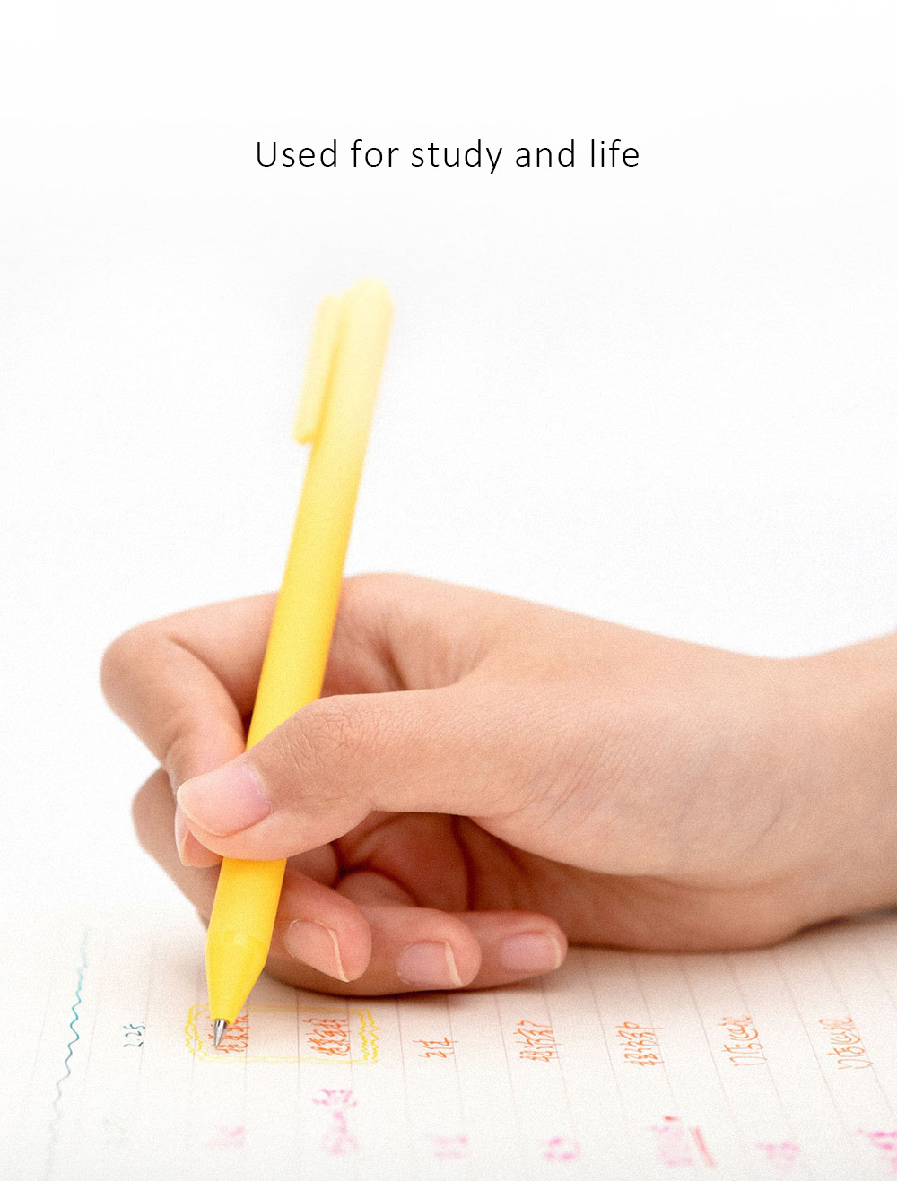 12PCS Xiaomi Mijia KACO Gel Pen 12 Colors 0.5mm Imported Refill Plastic Write Ball Pen