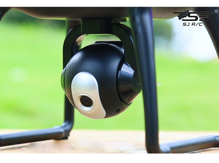 SJRC S70W Dual GPS 2.4G WIFI FPV Drone with 720P HD Camera Follow Me Mode RC Quadcopter RTF - Black