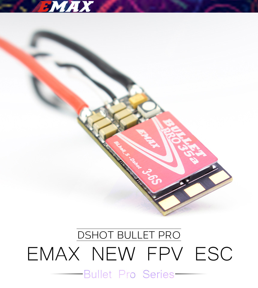 EMAX BULLET 35A PRO Blheli_S Dshot600 3-6S Brushless ESC for FPV Racing Drone